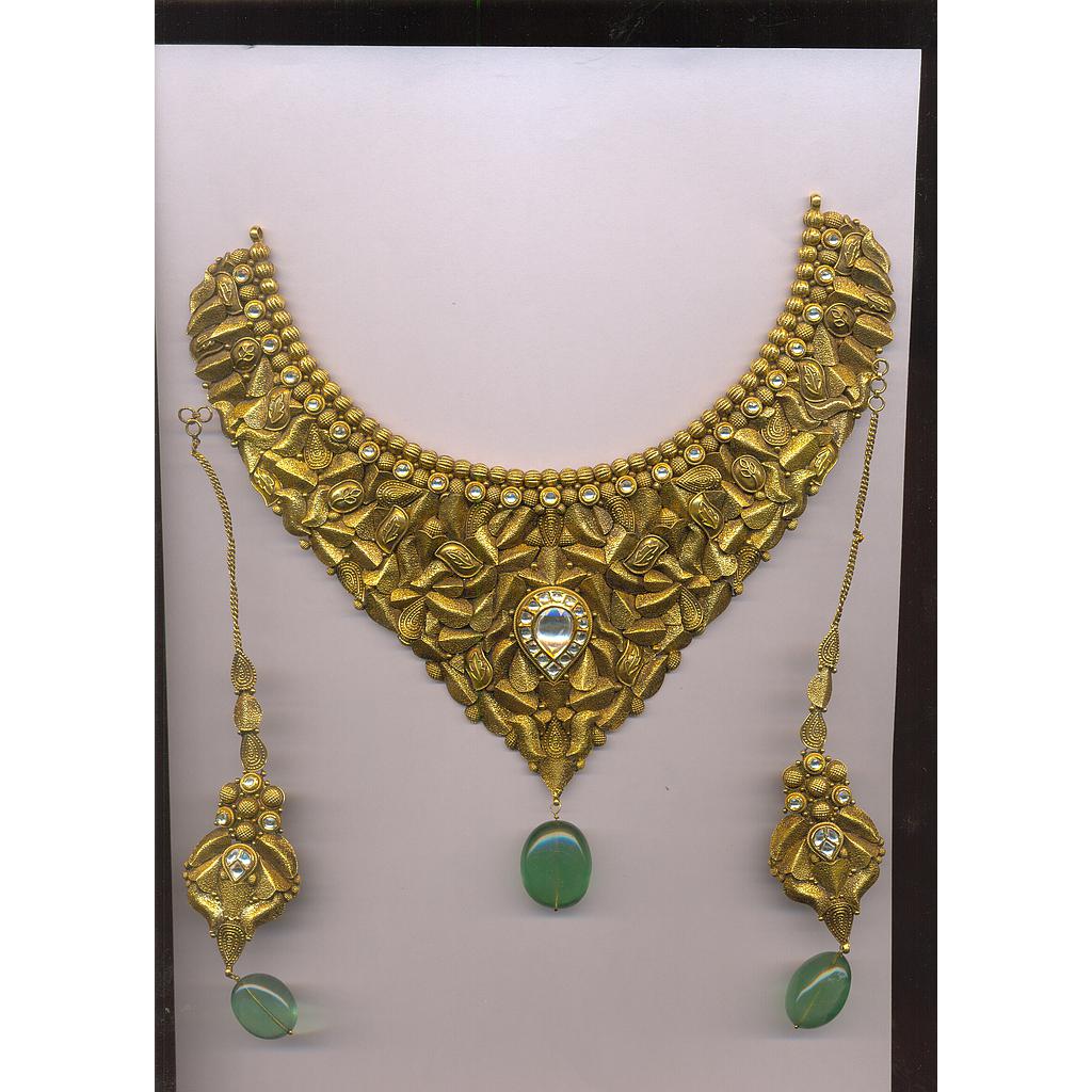 GOLD HALF SET ROUND ANTIQUE EXCLUSIVE