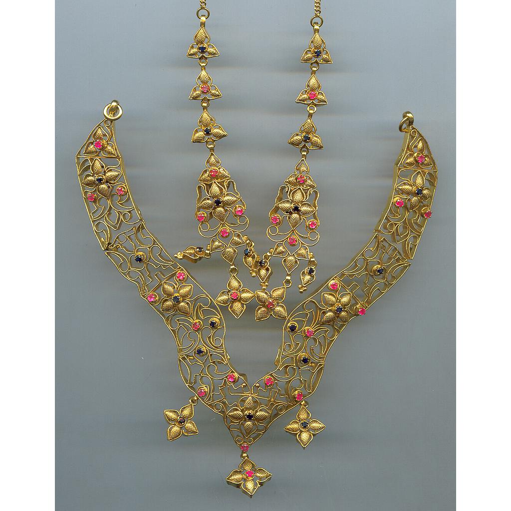GOLD HALF SET ROUND ANTIQUE EXCLUSIVE