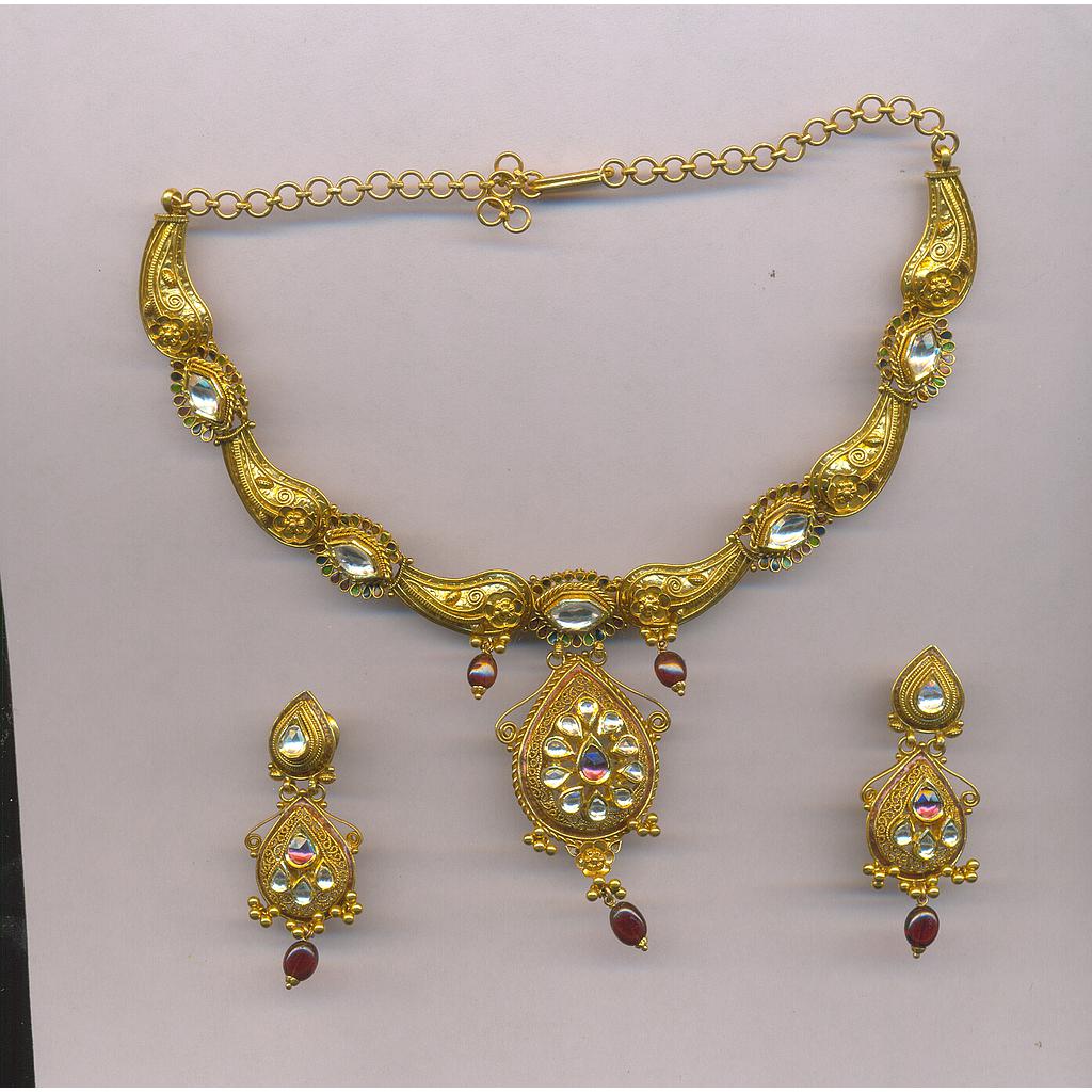 GOLD HALF SET ROUND ANTIQUE EXCLUSIVE