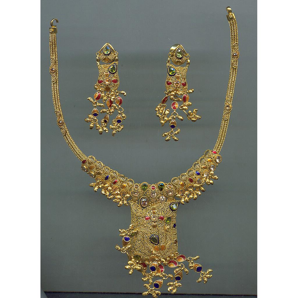 GOLD HALF SET ROUND ANTIQUE EXCLUSIVE
