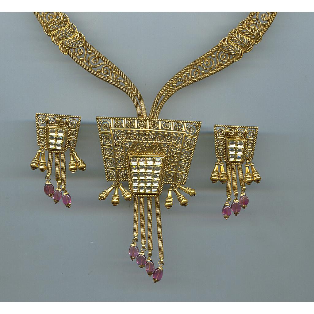 GOLD HALF SET ROUND ANTIQUE EXCLUSIVE