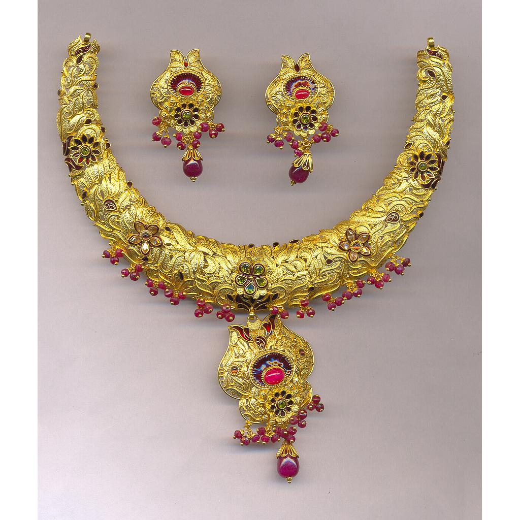 GOLD HALF SET ROUND ANTIQUE EXCLUSIVE