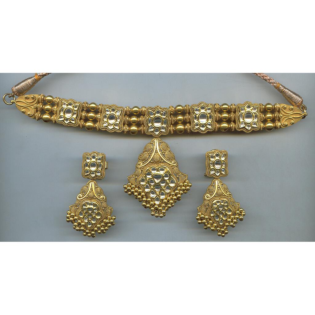 GOLD HALF SET ROUND ANTIQUE EXCLUSIVE