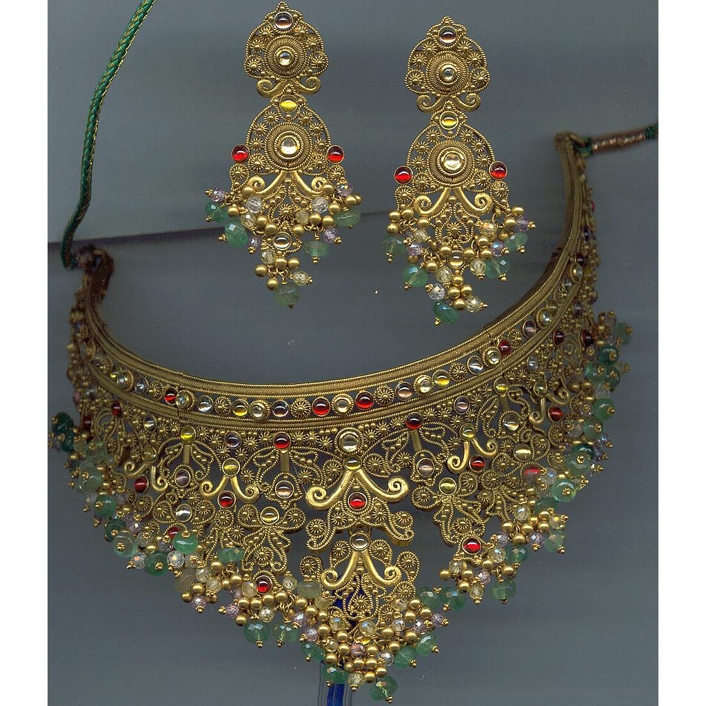 GOLD HALF SET ROUND ANTIQUE EXCLUSIVE
