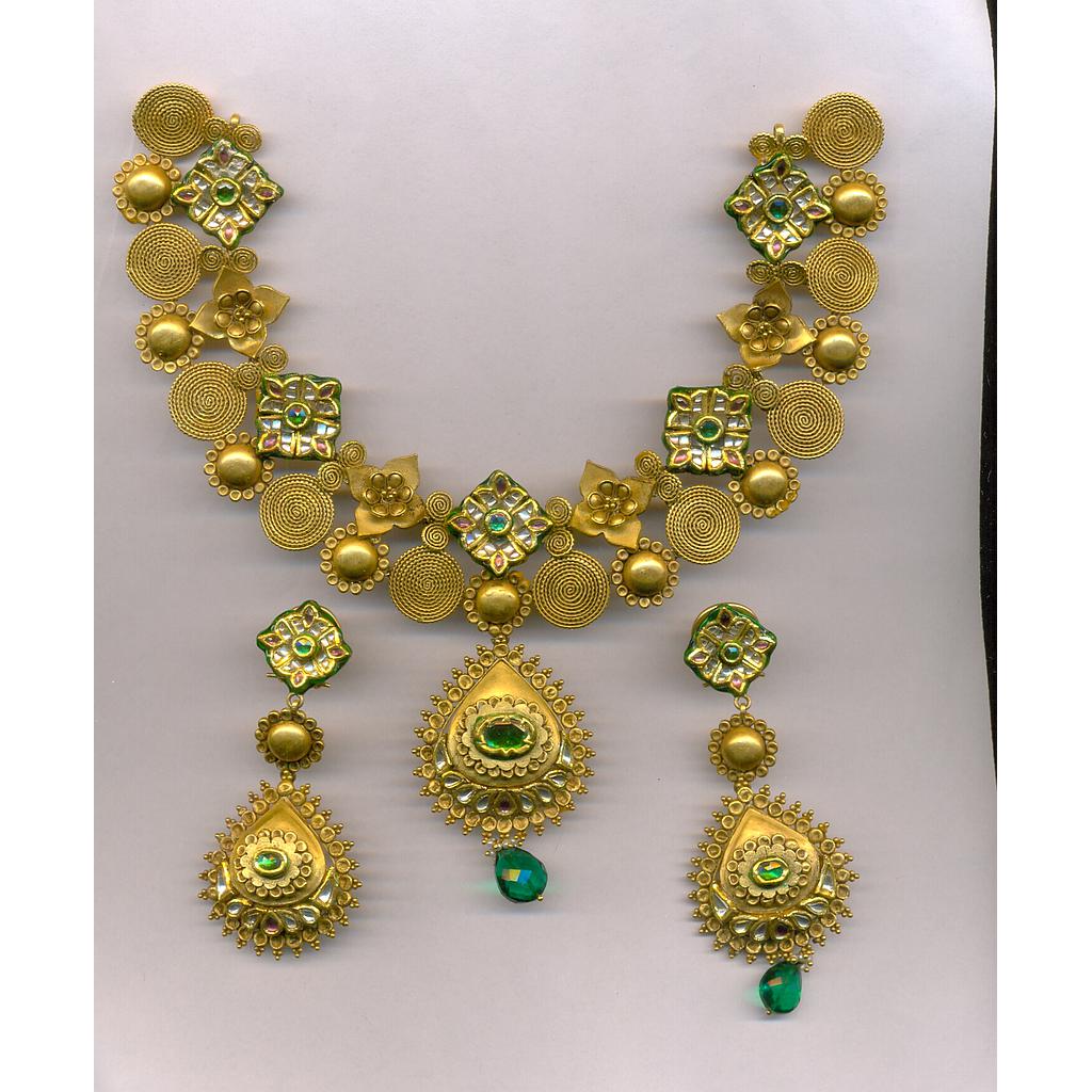 GOLD HALF SET ROUND ANTIQUE EXCLUSIVE