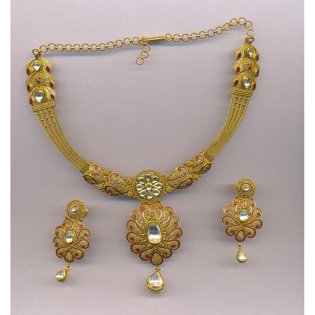 GOLD HALF SET ROUND ANTIQUE EXCLUSIVE