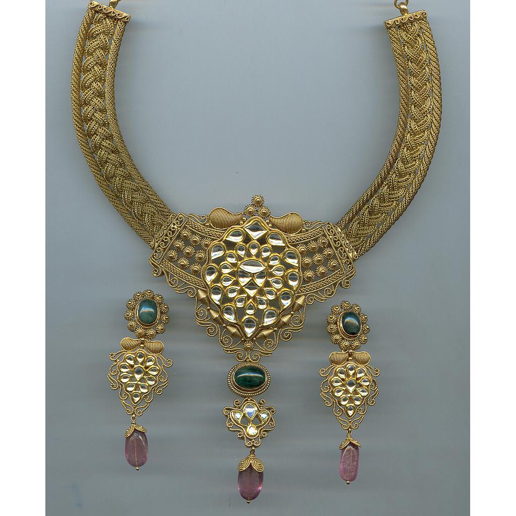 GOLD HALF SET ROUND ANTIQUE EXCLUSIVE