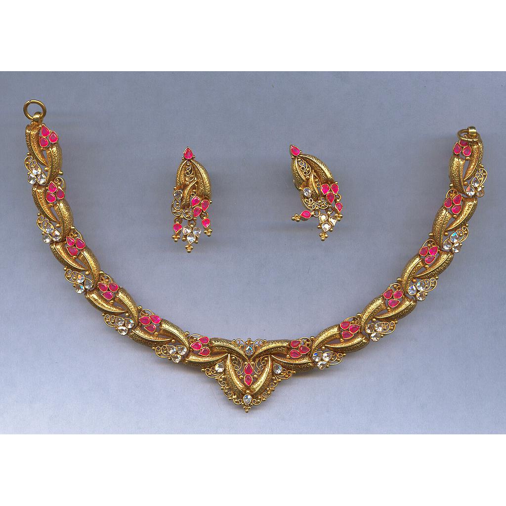 GOLD HALF SET ROUND ANTIQUE EXCLUSIVE