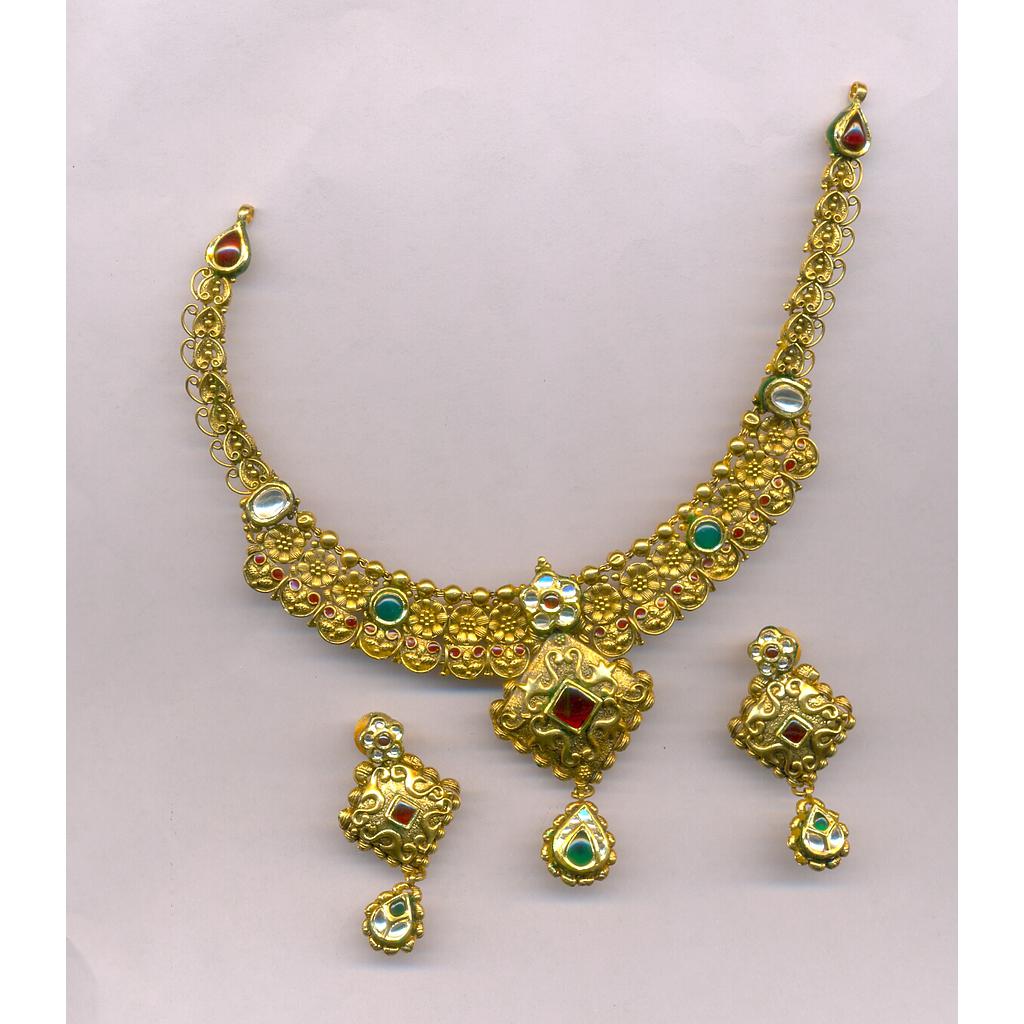 GOLD HALF SET ROUND ANTIQUE EXCLUSIVE