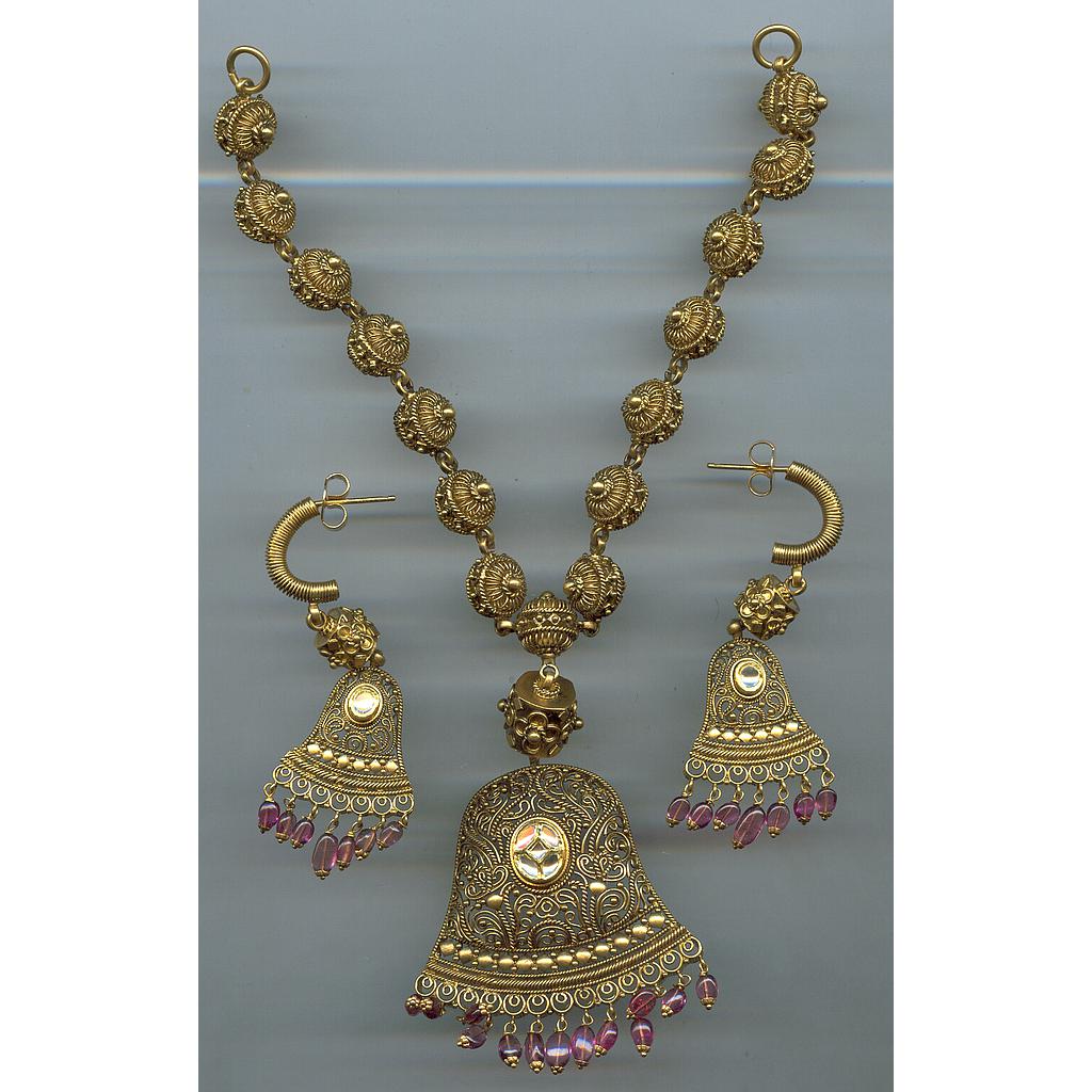 GOLD HALF SET ROUND ANTIQUE EXCLUSIVE
