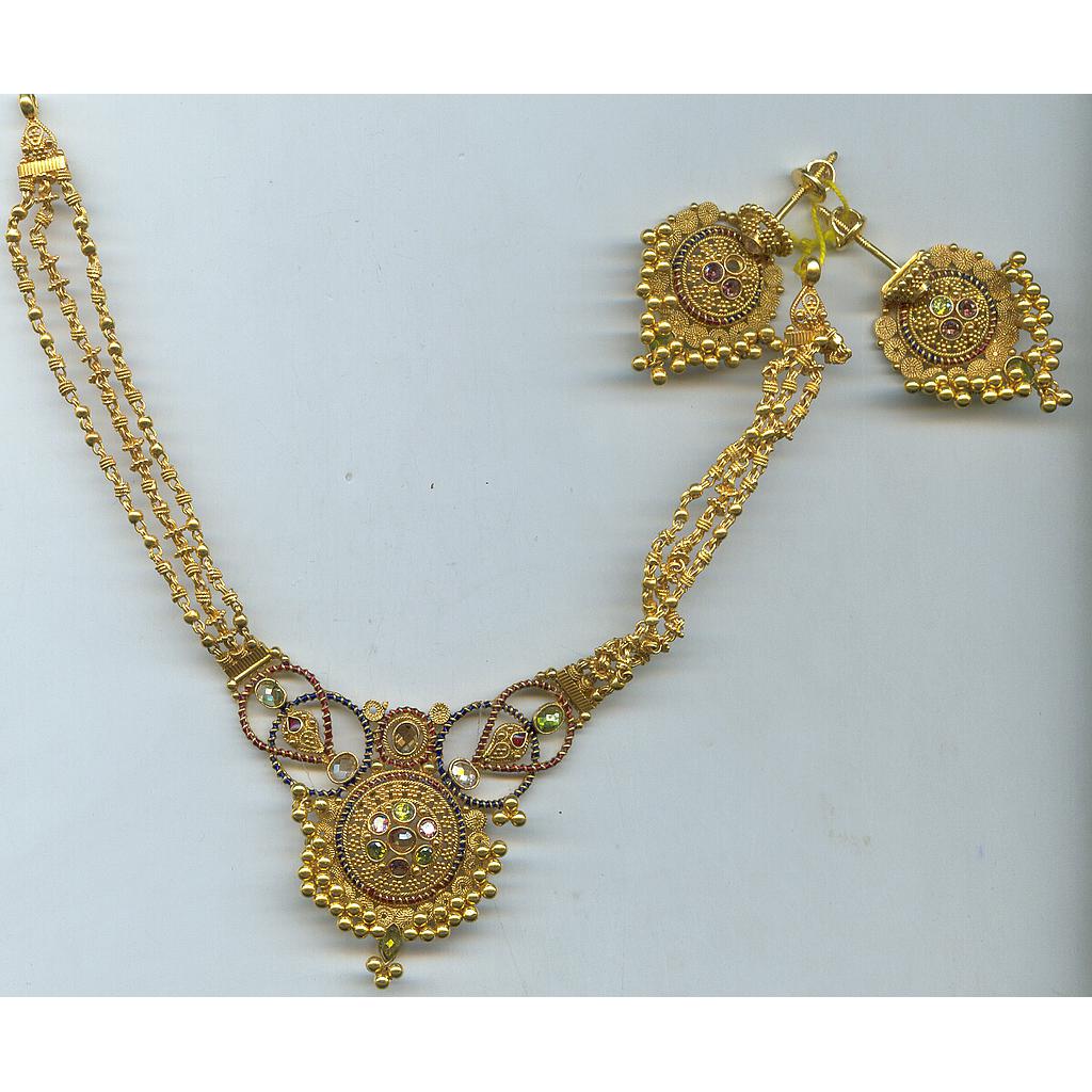 GOLD HALF SET ROUND ANTIQUE EXCLUSIVE