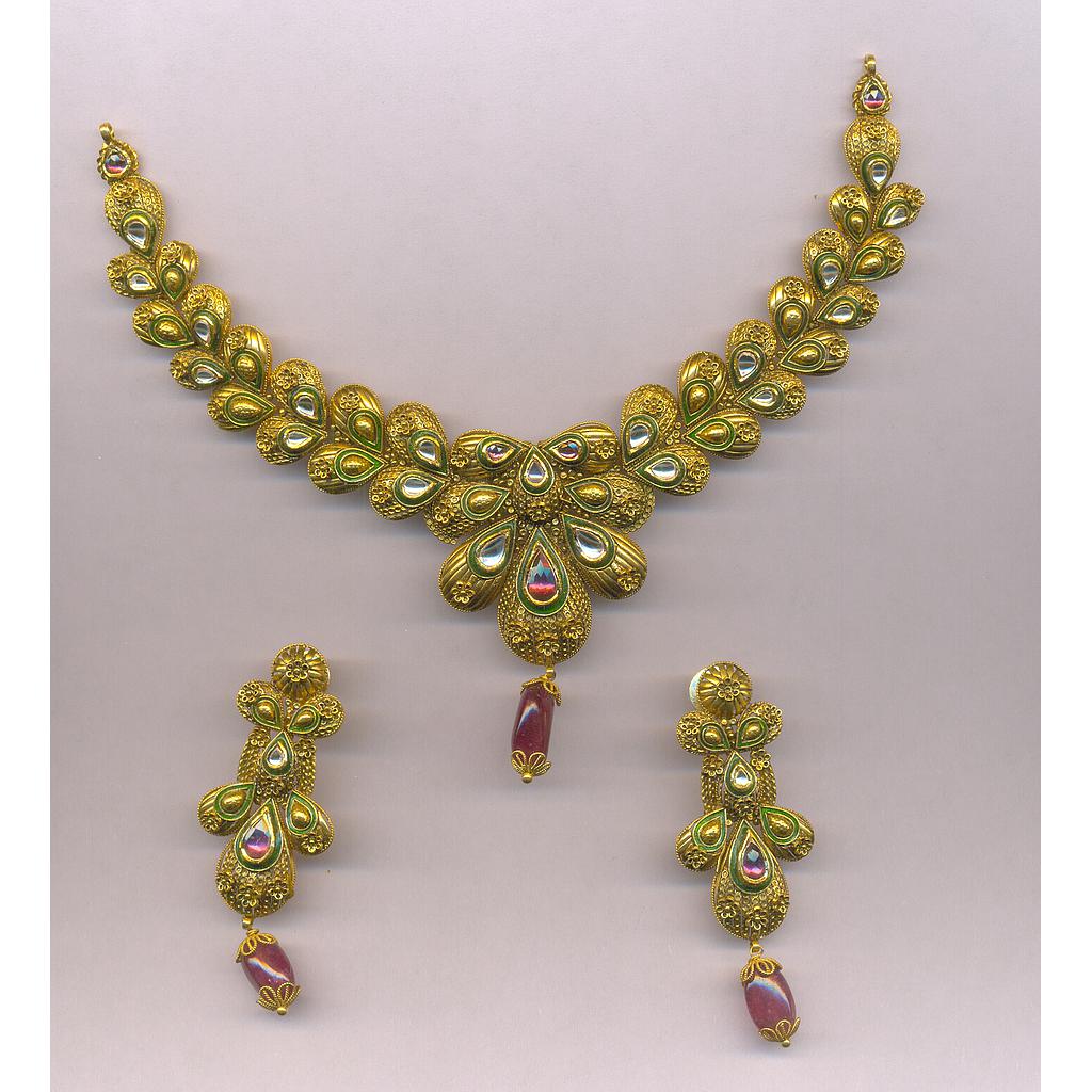 GOLD HALF SET ROUND ANTIQUE EXCLUSIVE