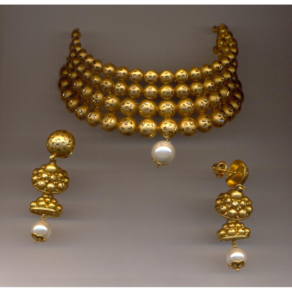 GOLD HALF SET ROUND ANTIQUE EXCLUSIVE