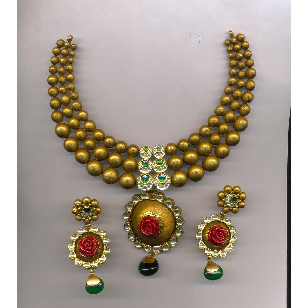 GOLD HALF SET ROUND ANTIQUE EXCLUSIVE