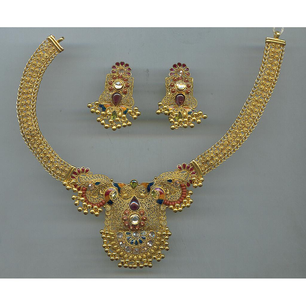 GOLD HALF SET ROUND ANTIQUE EXCLUSIVE