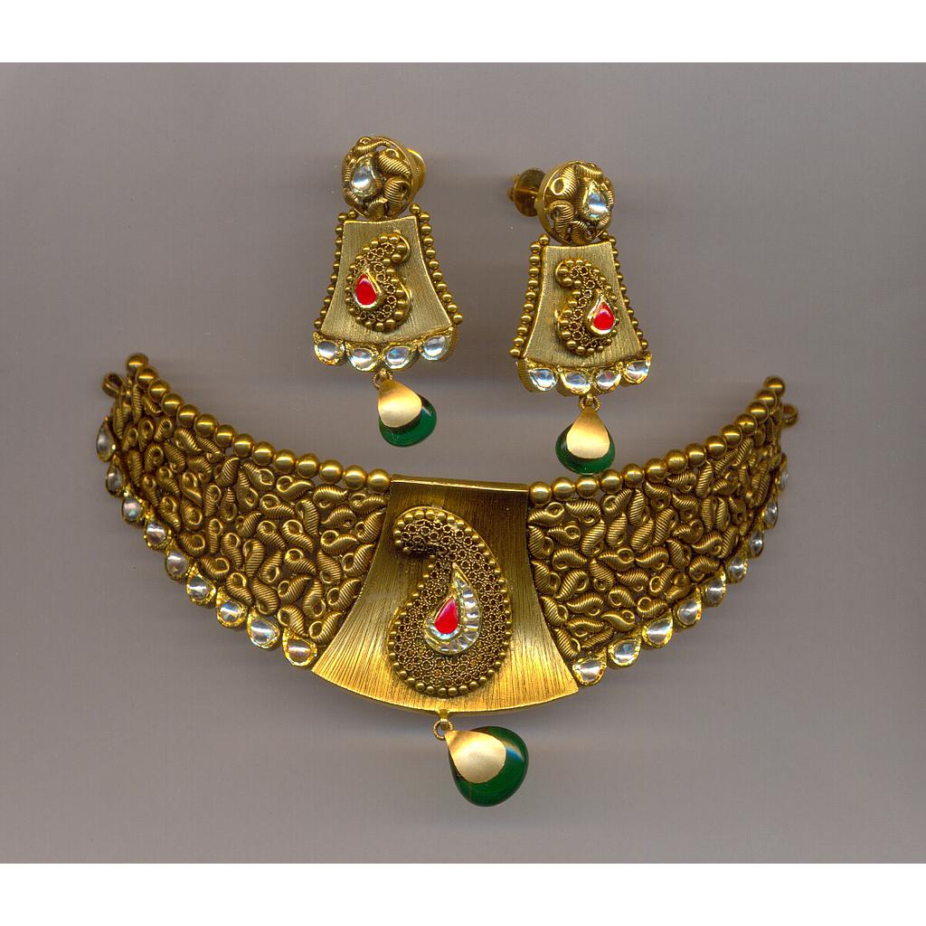 GOLD HALF SET ROUND ANTIQUE EXCLUSIVE