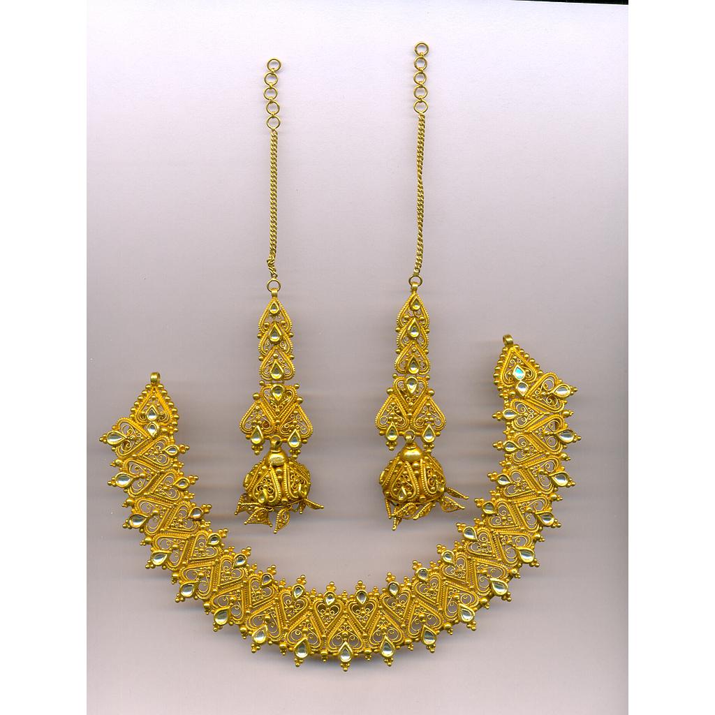 GOLD HALF SET ROUND ANTIQUE EXCLUSIVE