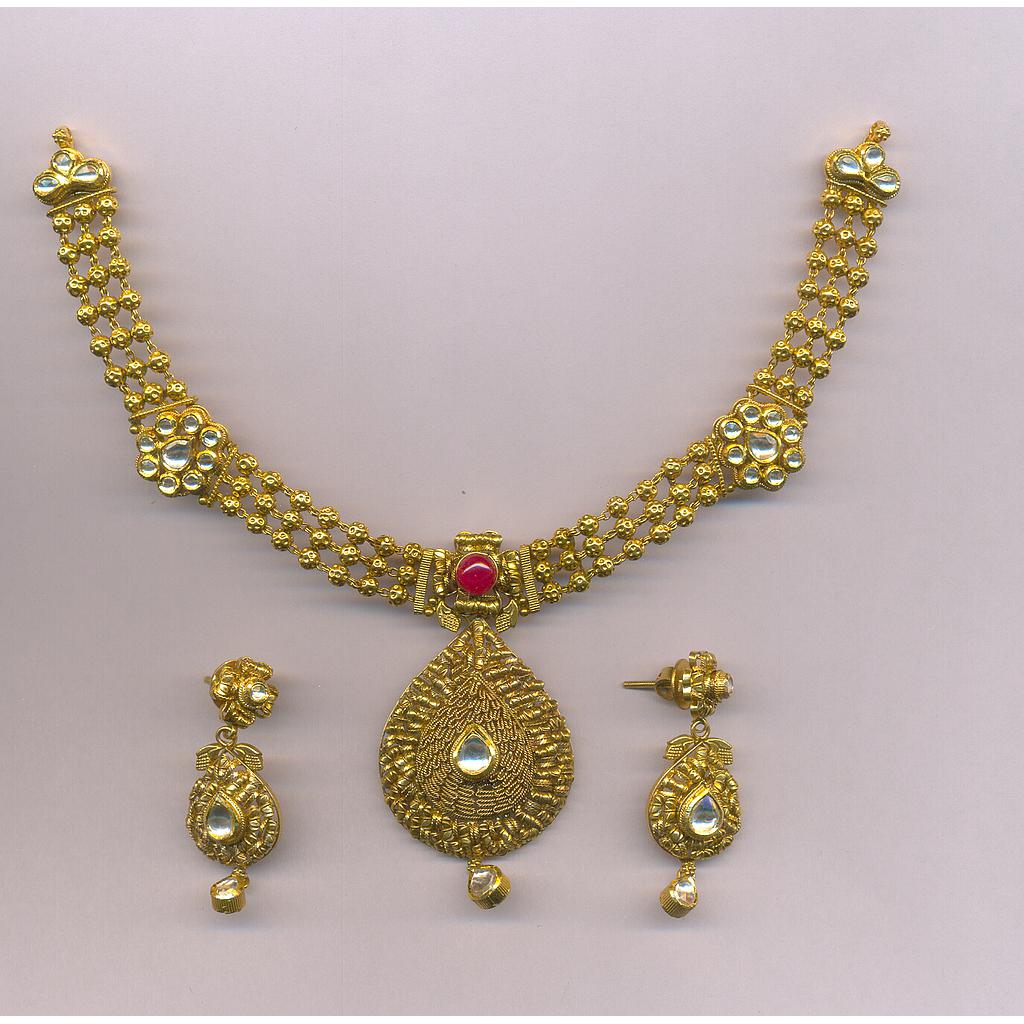 GOLD HALF SET ROUND ANTIQUE EXCLUSIVE