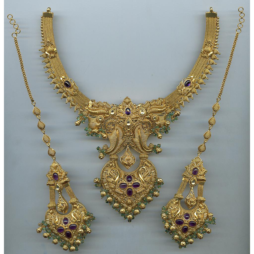 GOLD HALF SET ROUND ANTIQUE EXCLUSIVE