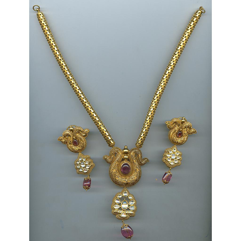 GOLD HALF SET ROUND ANTIQUE EXCLUSIVE