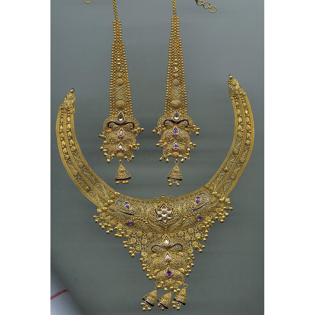 GOLD HALF SET ROUND ANTIQUE EXCLUSIVE