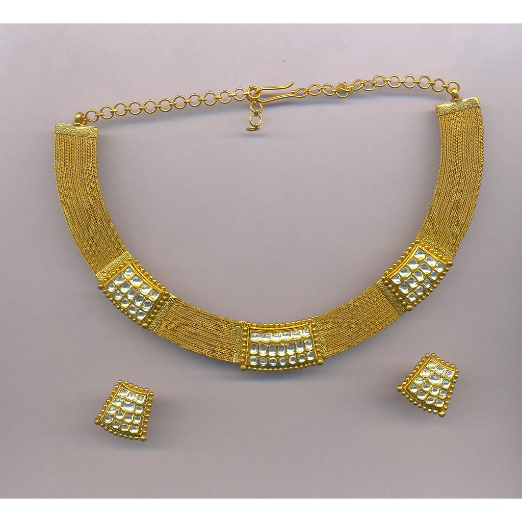 GOLD HALF SET ROUND ANTIQUE EXCLUSIVE