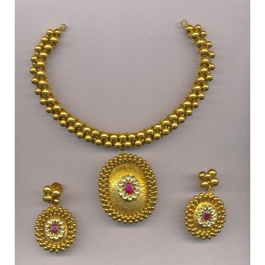 GOLD HALF SET ROUND ANTIQUE EXCLUSIVE
