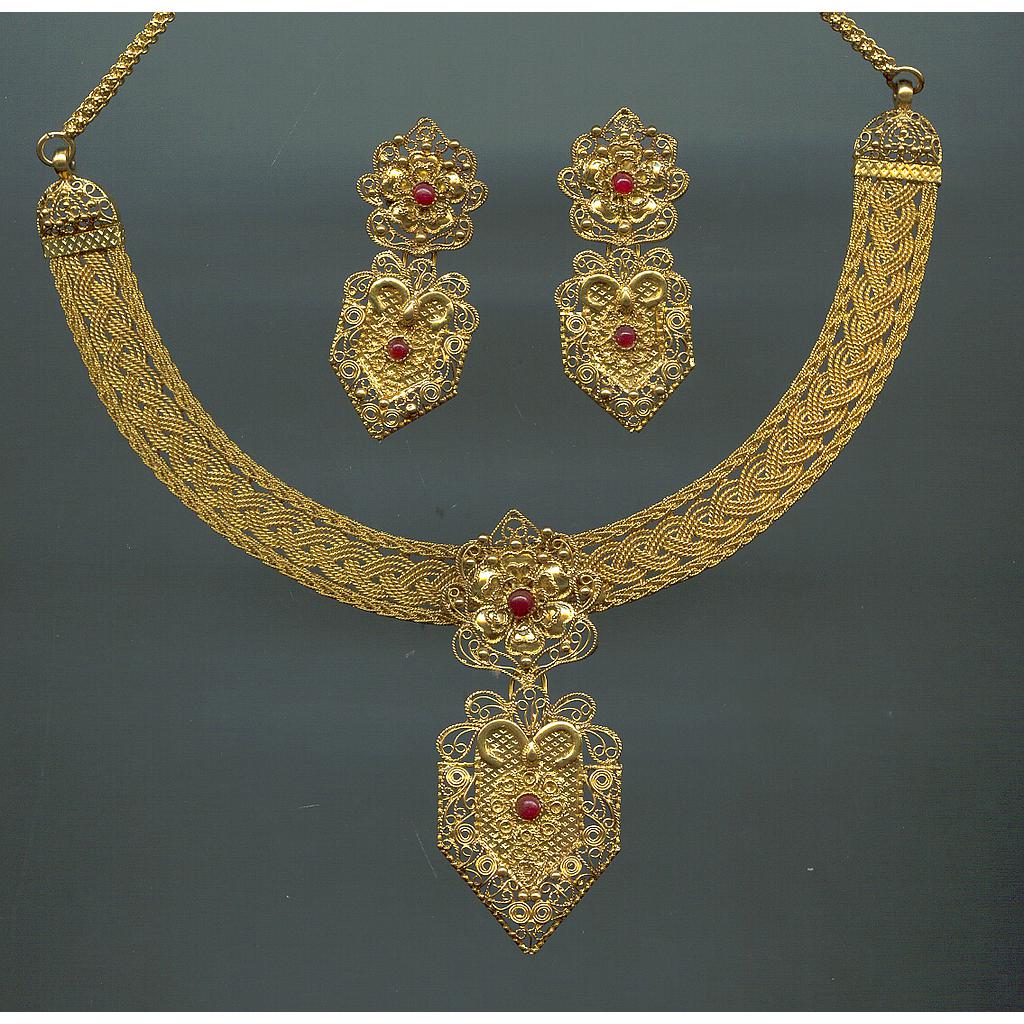 GOLD HALF SET ROUND ANTIQUE EXCLUSIVE