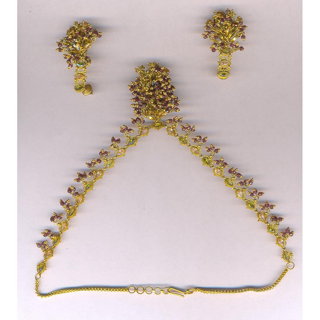 GOLD HALF SET ROUND ANTIQUE FANCY