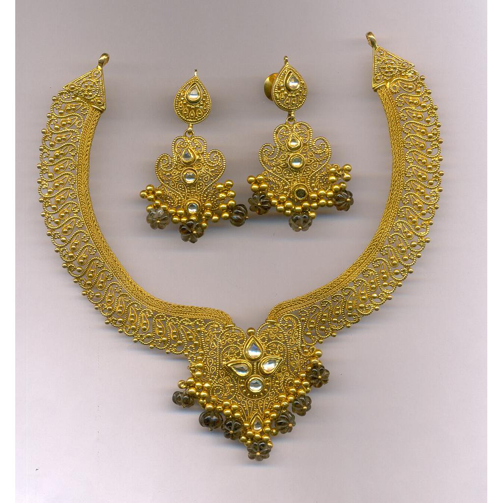 GOLD HALF SET ROUND ANTIQUE FANCY