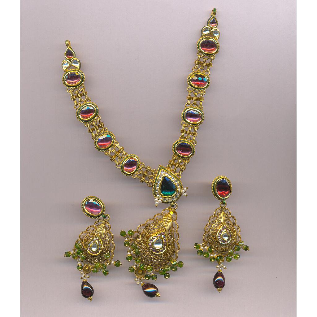GOLD HALF SET ROUND ANTIQUE FANCY