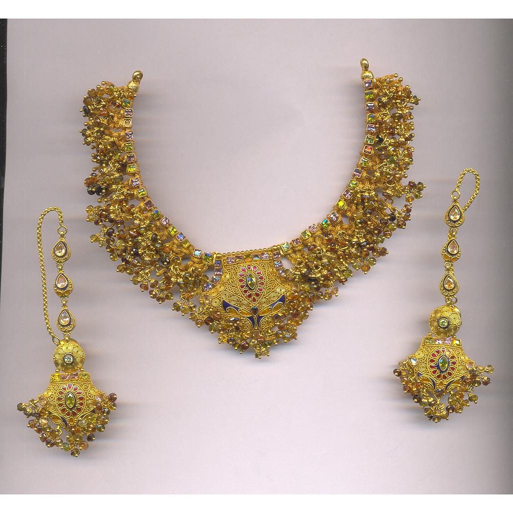 GOLD HALF SET ROUND ANTIQUE FANCY