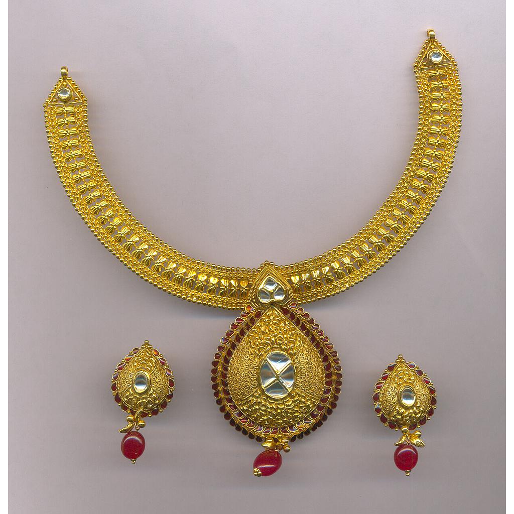 GOLD HALF SET ROUND ANTIQUE FANCY