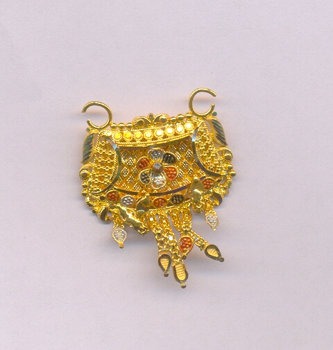 GOLD HALF SET ROUND ANTIQUE FANCY