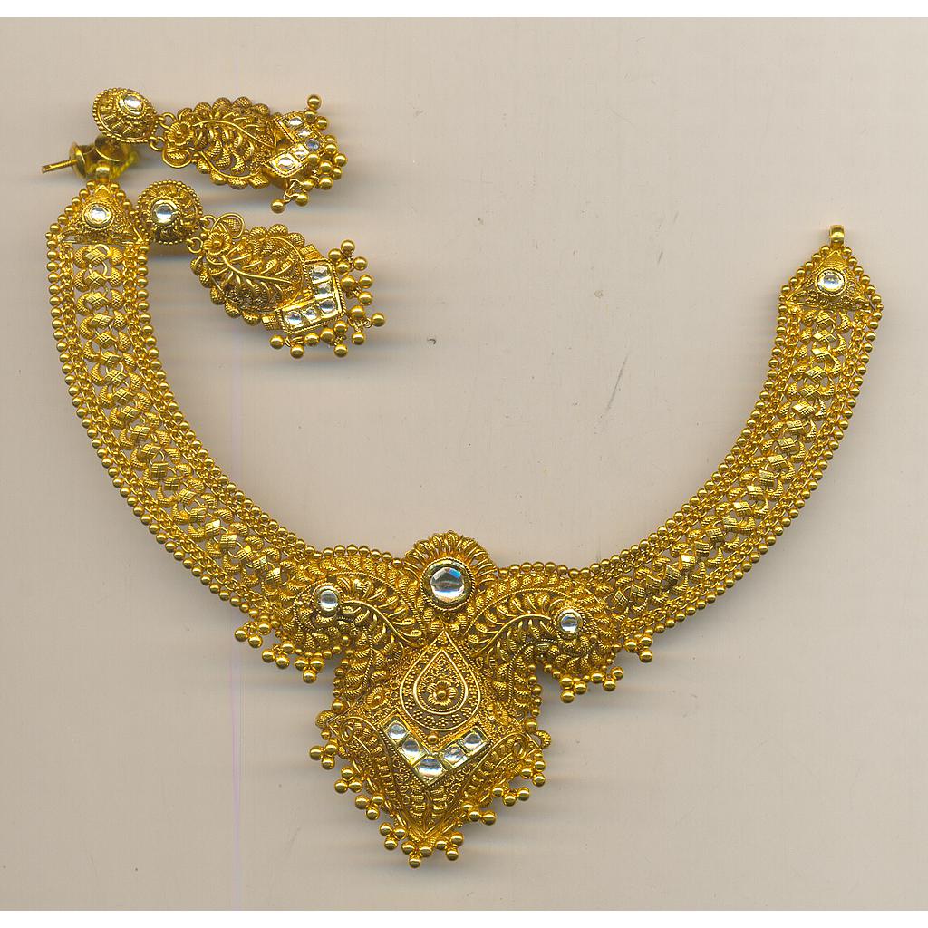 GOLD HALF SET ROUND ANTIQUE FANCY