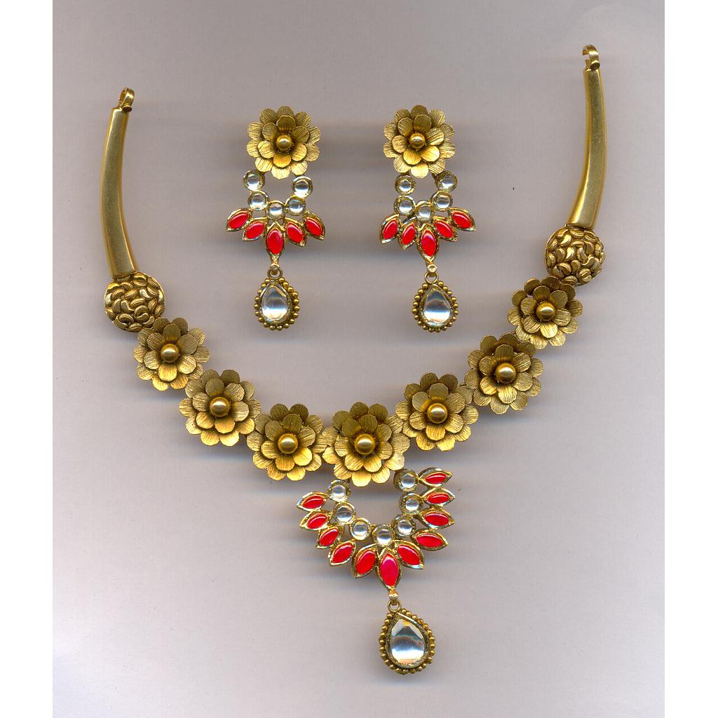 GOLD HALF SET ROUND ANTIQUE FANCY
