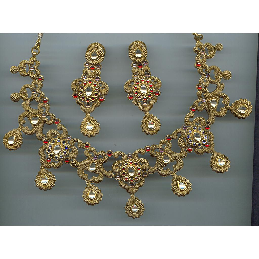 GOLD HALF SET ROUND ANTIQUE FANCY