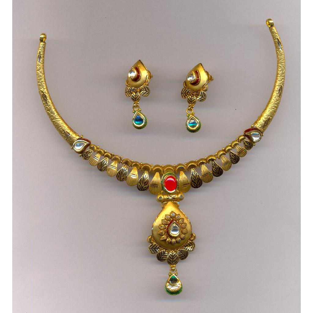 GOLD HALF SET ROUND ANTIQUE FANCY