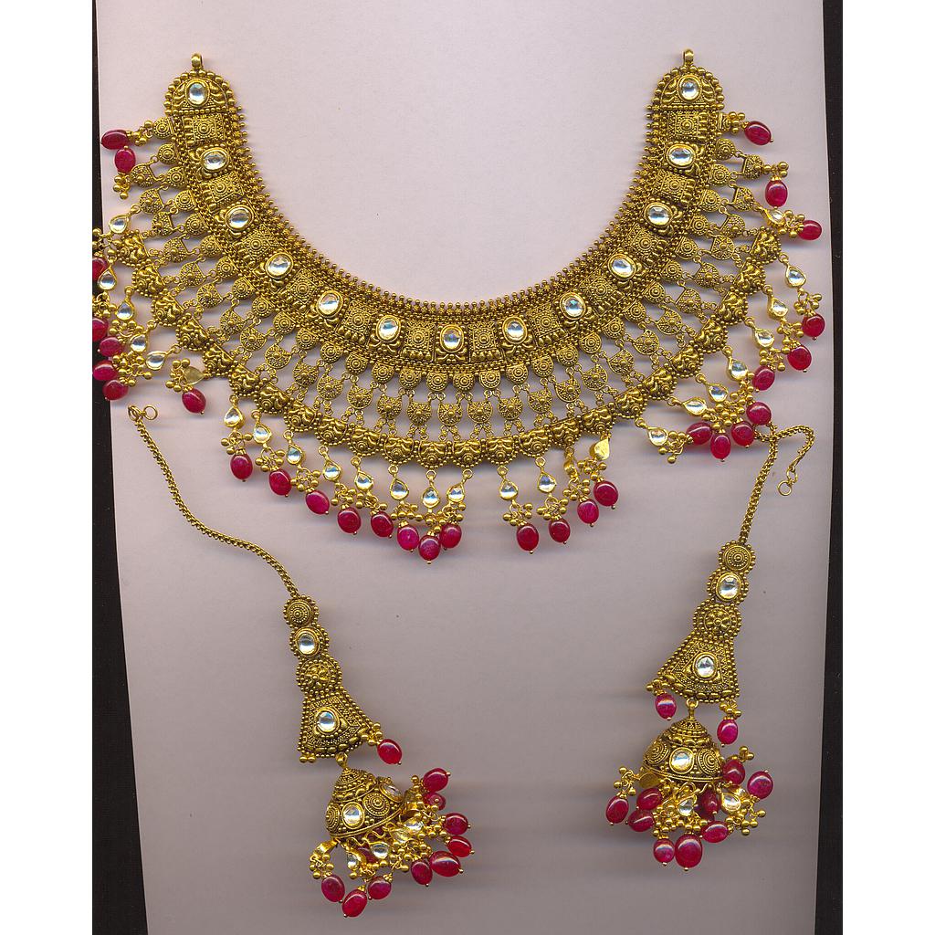 GOLD HALF SET ROUND ANTIQUE FANCY