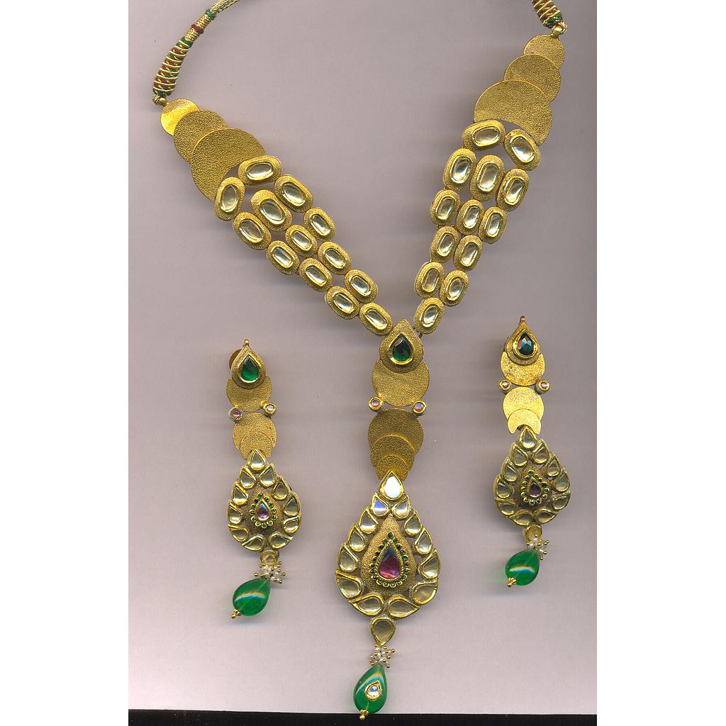 GOLD HALF SET ROUND ANTIQUE FANCY