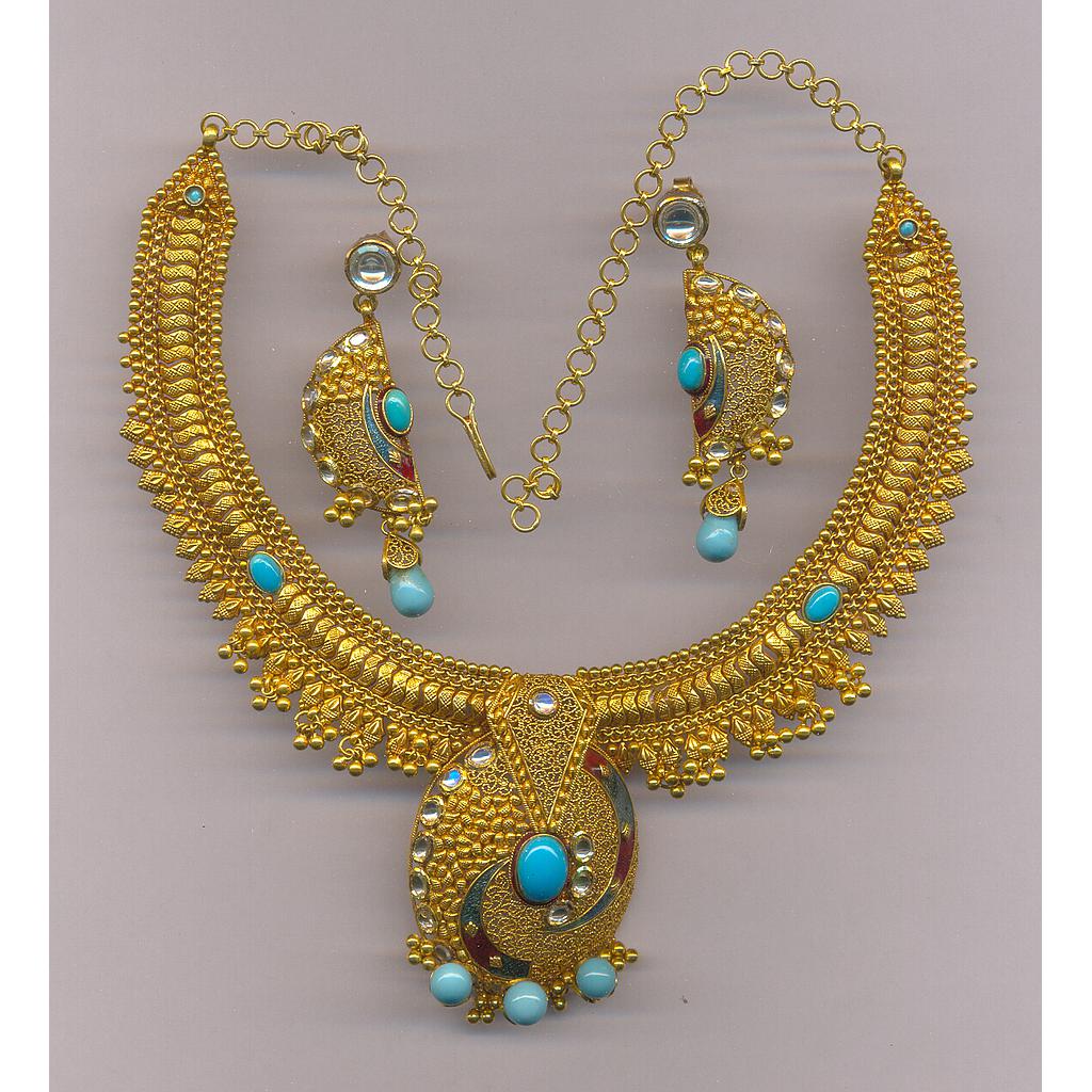 GOLD HALF SET ROUND ANTIQUE FANCY