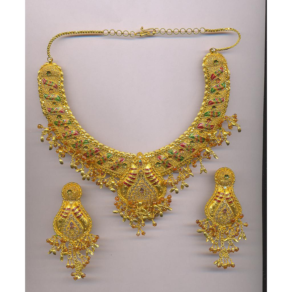 GOLD HALF SET ROUND ANTIQUE FANCY