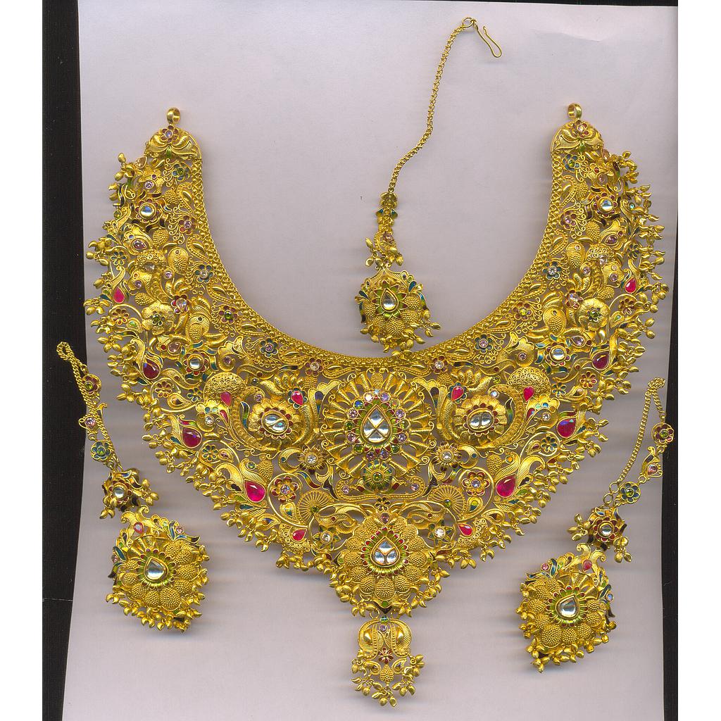GOLD HALF SET ROUND ANTIQUE FANCY
