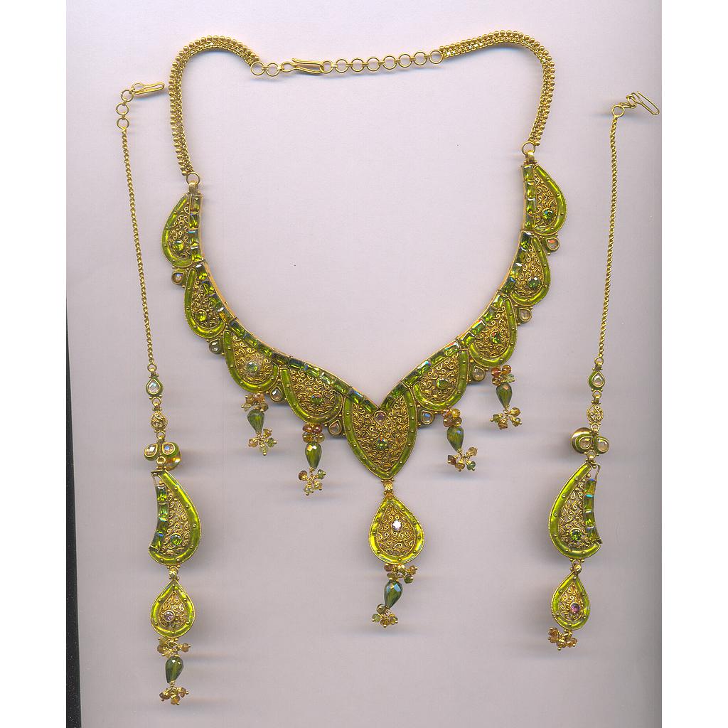 GOLD HALF SET ROUND ANTIQUE FANCY