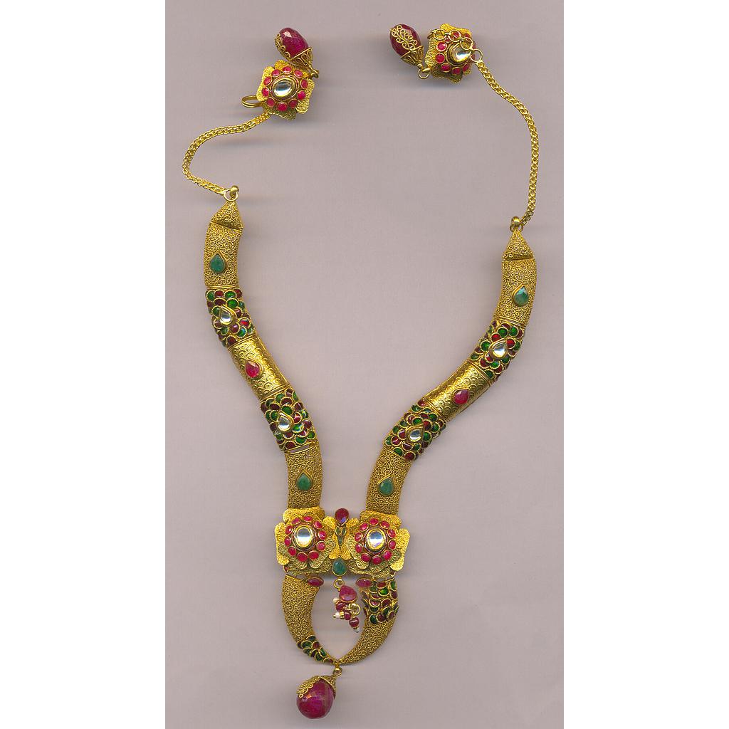 GOLD HALF SET ROUND ANTIQUE FANCY