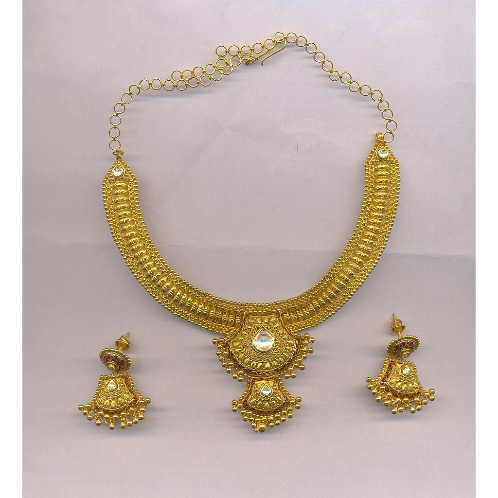 GOLD HALF SET ROUND ANTIQUE FANCY