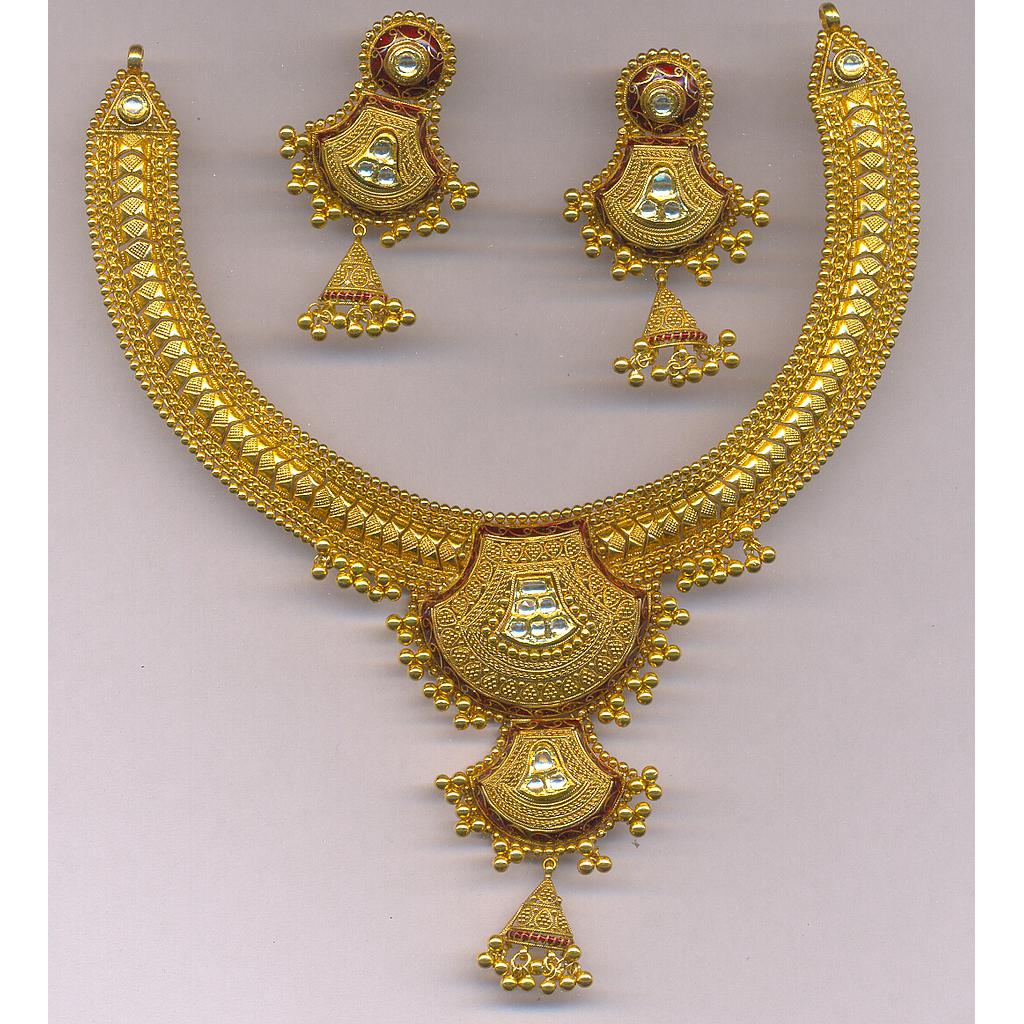 GOLD HALF SET ROUND ANTIQUE FANCY