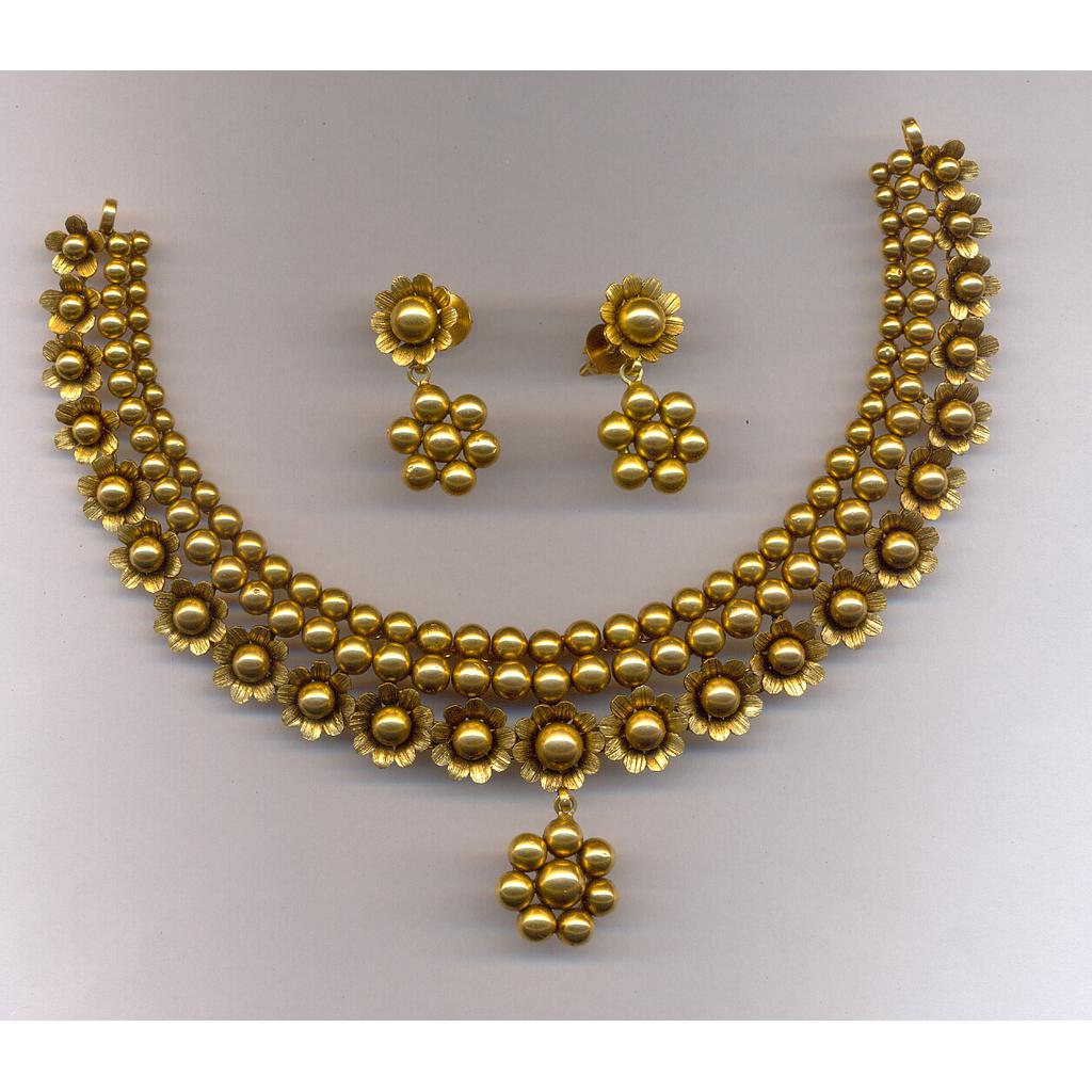GOLD HALF SET ROUND ANTIQUE FANCY