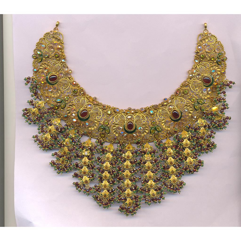 GOLD HALF SET ROUND ANTIQUE FANCY