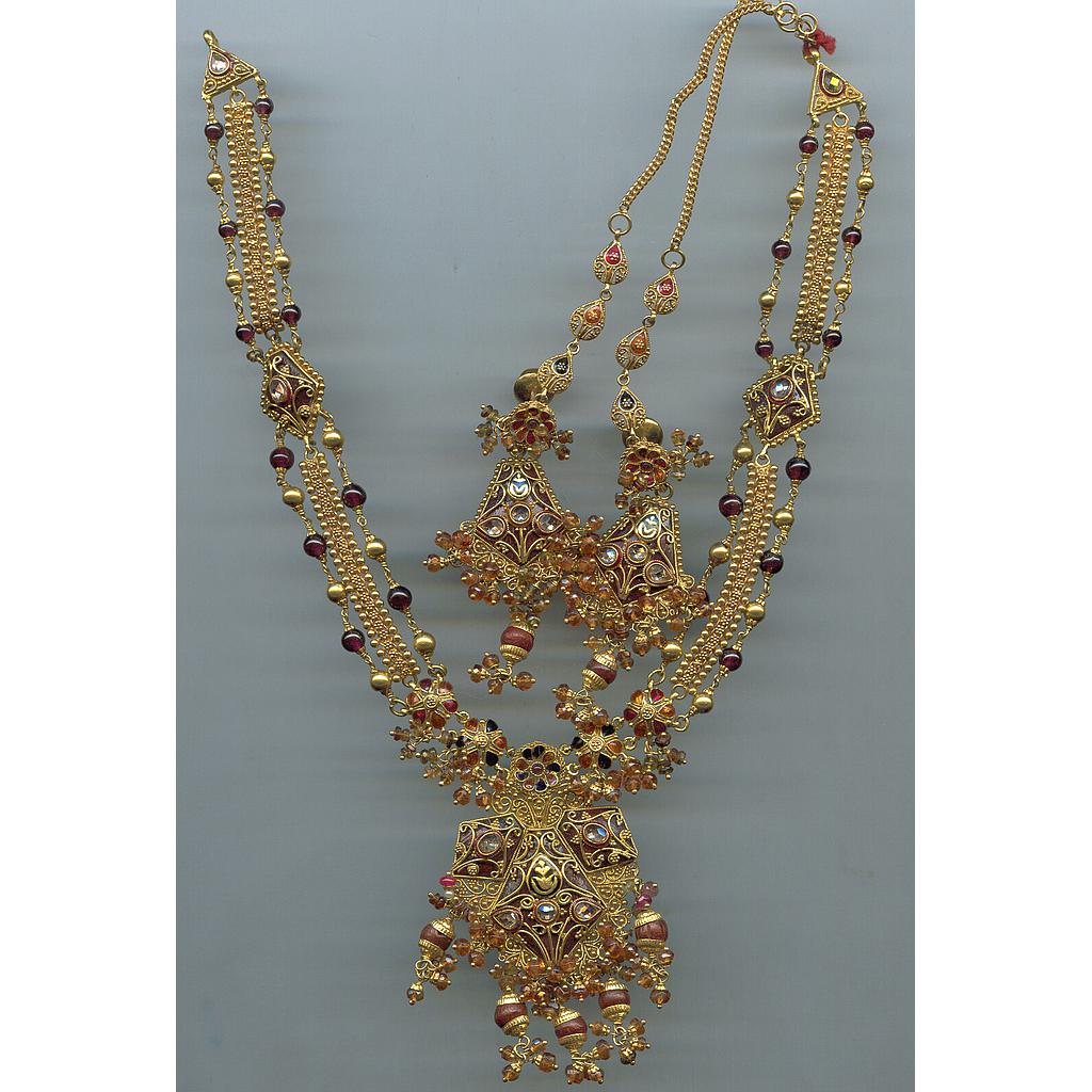 GOLD HALF SET ROUND ANTIQUE FANCY
